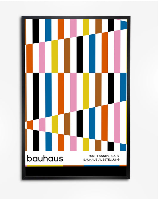 Poster "Bauhaus 100th Anniversary" - Geometrisch & Minimalistisch Design poster wanddecoratie – A4 formaat