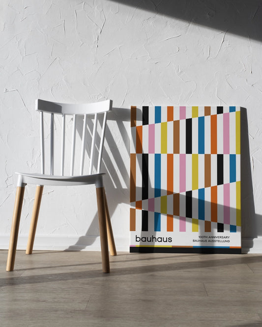 Poster "Bauhaus 100th Anniversary" - Geometrisch & Minimalistisch Design poster wanddecoratie – A3 formaat