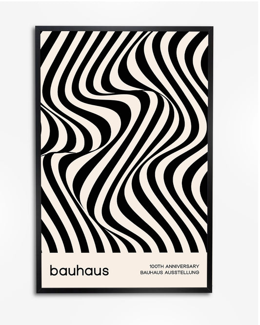 Poster "50th Anniversary Bauhaus" - Tijdloos Modern Design poster wanddecoratie – A4 formaat