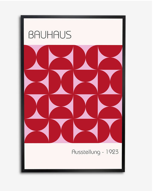Bauhaus Poster "Ausstellung 1923" - Minimalistisch & Modern Design poster wanddecoratie – A4 formaat