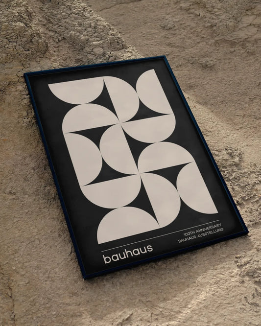 Bauhaus Poster Honderdjarig Jubileum - Minimalistisch Geometrisch Ontwerp poster wanddecoratie – A3 formaat
