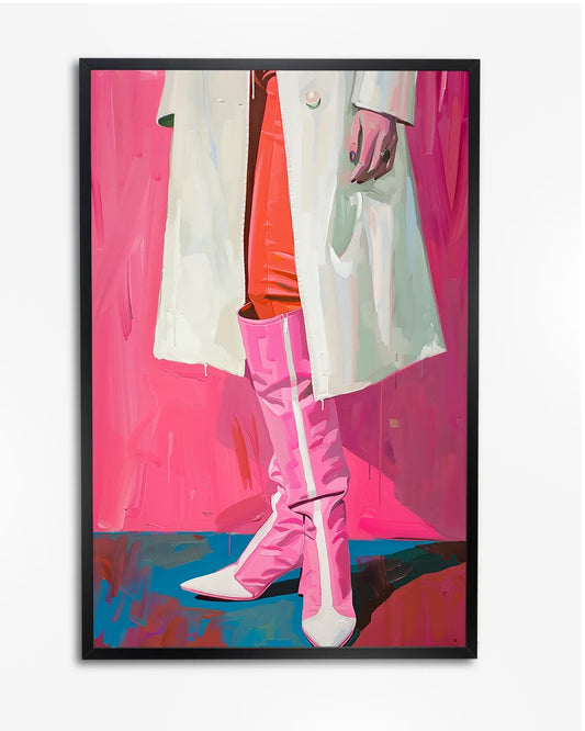 Poster - Close up benen - Vrouw - Abstract poster wanddecoratie – A4 formaat