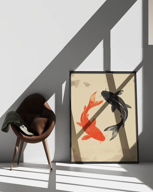 Canvas - Koivissen - Ying Yang - Japanse Stijl