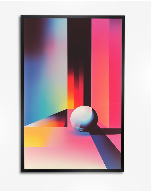 Poster - Abstract - Futuristisch - Digitale Kunst - Gradient poster wanddecoratie – A4 formaat