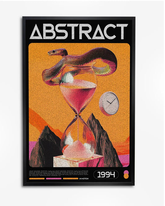 Poster - Abstract Art - Snake - Timeless - Modern poster wanddecoratie – A4 formaat