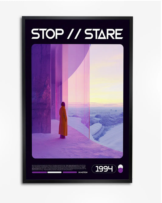 Poster - Abstract Art - Stop and Stare - Modern poster wanddecoratie – A4 formaat