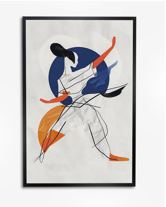Poster - Abstracte Vrouw - Minimal - Henri Matisse poster wanddecoratie – A4 formaat