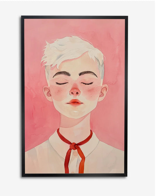 Poster - Aquarel - Androgyne Vrouw - Henri Matisse poster wanddecoratie – A4 formaat