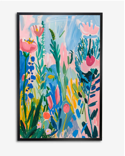 Poster - Bloemenlandschap - Abstract - Henri Matisse poster wanddecoratie – A4 formaat