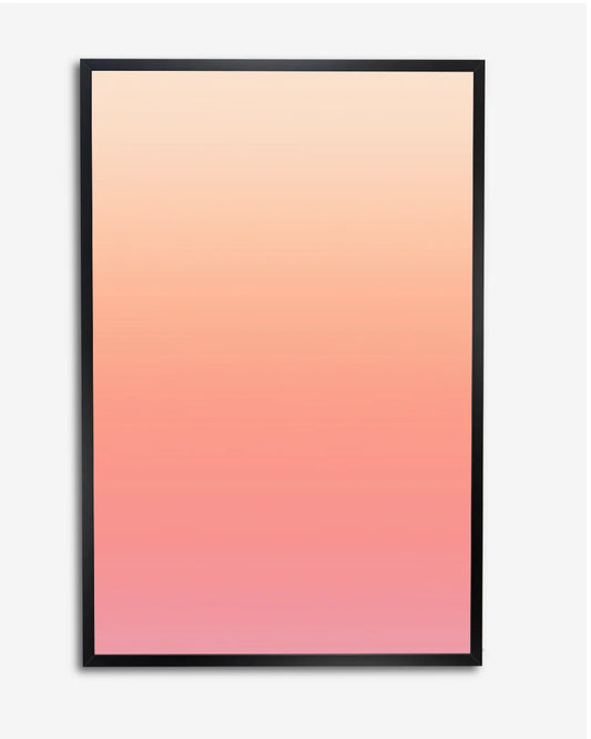 Poster - Gradiënt Achtergrond - Perzikkleurig - Lichtroze en Perzikkleuren - Minimalistisch poster wanddecoratie – A4 formaat