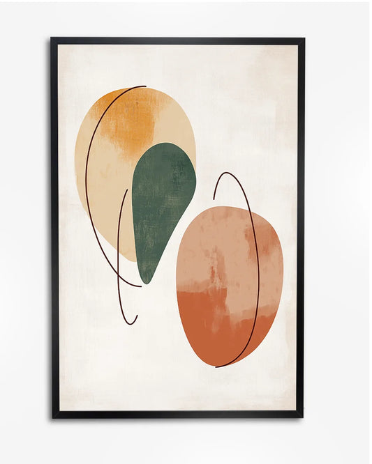 Poster - Twee Abstracte Vormen - Minimalistisch - Henri Matisse poster wanddecoratie – A4 formaat