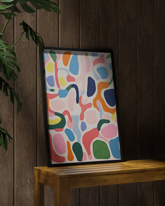Abstract Organisch - Henri Matisse - Levendig poster wanddecoratie – A3 formaat