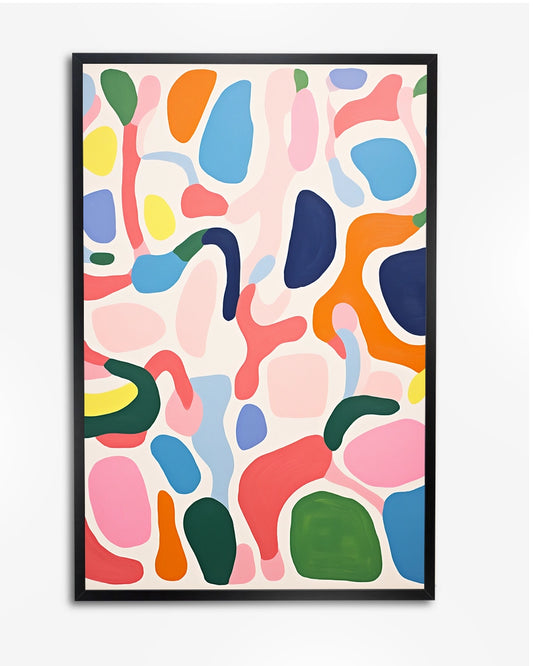 Abstract Organisch - Henri Matisse - Levendig poster wanddecoratie – A4 formaat