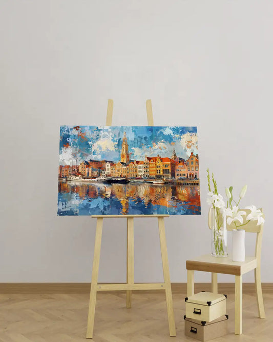 Canvas - Skyline - Groningen - Impressionisme - Claude Monet