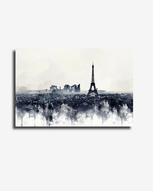 Canvas - Skyline - Parijs - Eiffeltoren - Aquarel