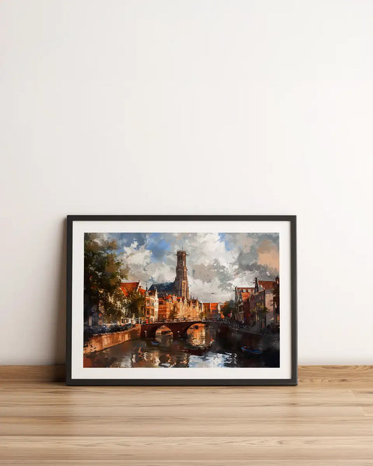 Canvas - Skyline - Utrecht - Lente - Impressionisme - Claude Monet