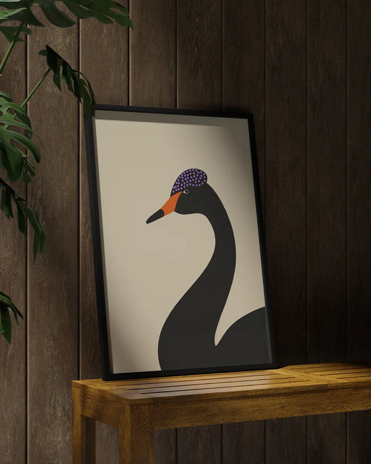 Canvas - Zwarte Zwaan - Minimalistisch - Illustratie - Henri Matisse