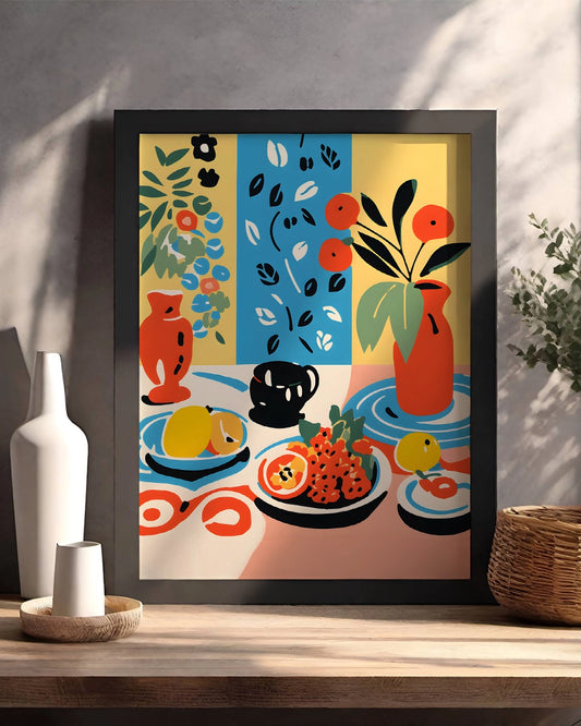 The Art of Food - Henri Matisse - Stilleven poster wanddecoratie – A3 formaat