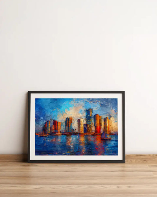 Canvas - Skyline - Rotterdam - Impressionisme - Claude Monet