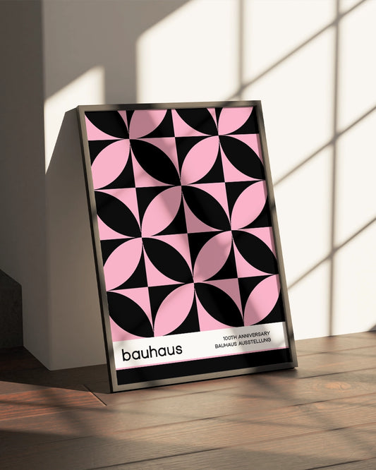 Poster "Bauhaus Anniversary" - Abstract Geometrisch Design poster wanddecoratie – A3 formaat