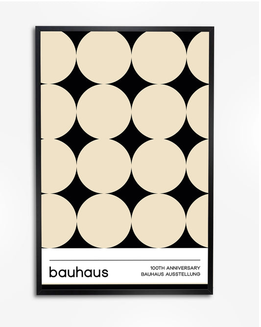 Poster - Bauhaus 100th Anniversary – Minimalistisch & Geometrisch poster wanddecoratie – A4 formaat
