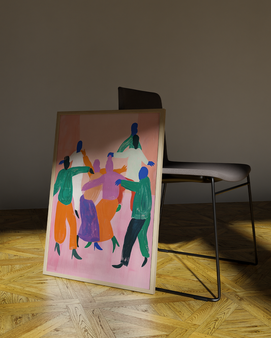 Poster - Dansende mensen - Minimalistisch - Henri Matisse - Maira Kalman poster wanddecoratie – A3 formaat