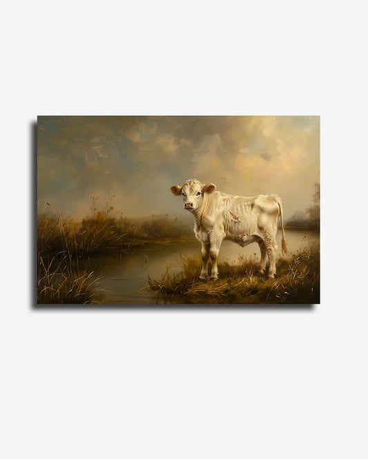 Canvas - Schilderij Kalfje - Barok Stijl