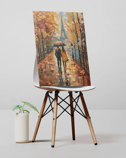 Canvas - Olieverf - Parijs - Eiffeltoren - Romantisch