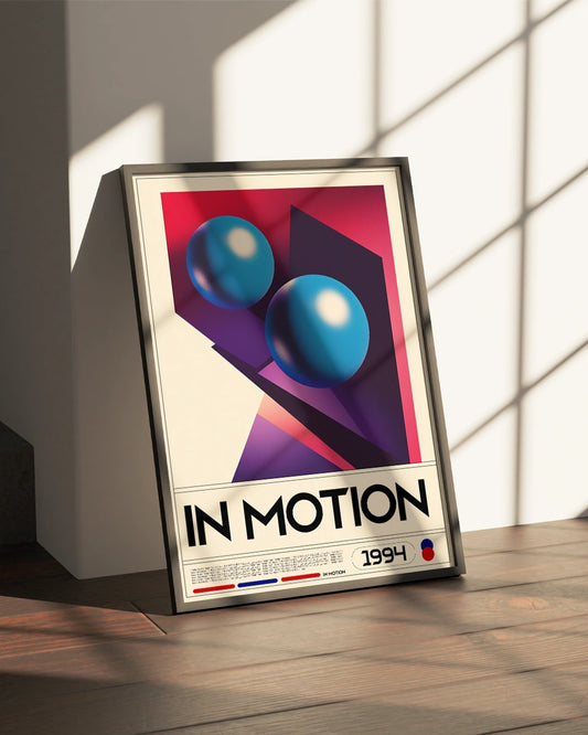 Poster - Abstract Art - In Motion - Modern poster wanddecoratie – A3 formaat