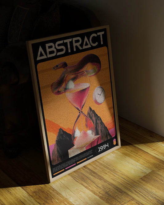 Poster - Abstract Art - Snake - Timeless - Modern poster wanddecoratie – A3 formaat