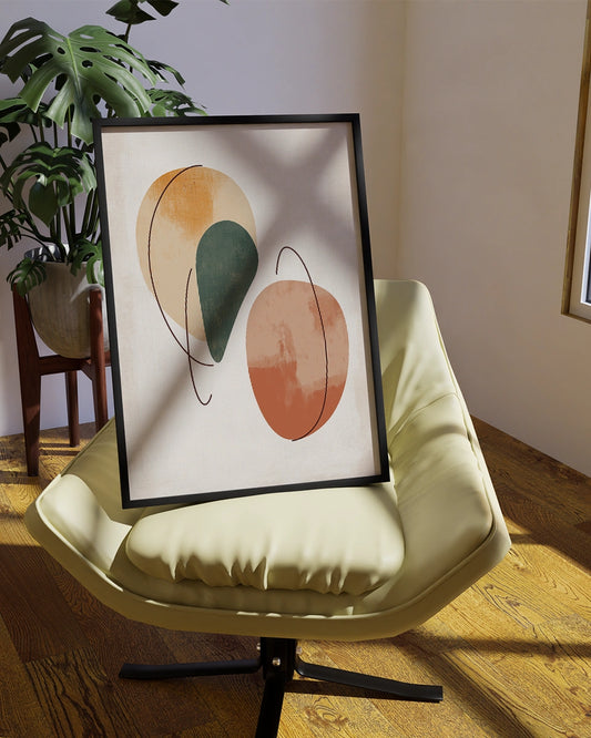 Poster - Twee Abstracte Vormen - Minimalistisch - Henri Matisse poster wanddecoratie – A3 formaat