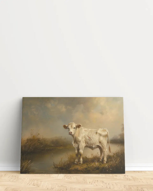 Canvas - Schilderij Kalfje - Barok Stijl