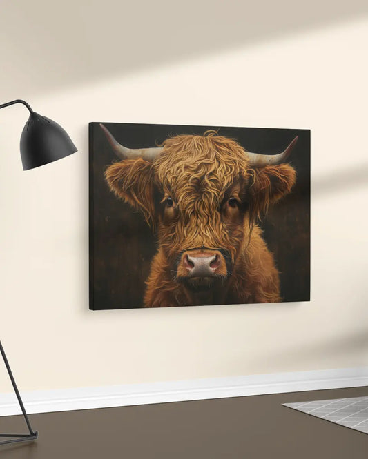 Canvas - Schotse Hooglander - Close Up