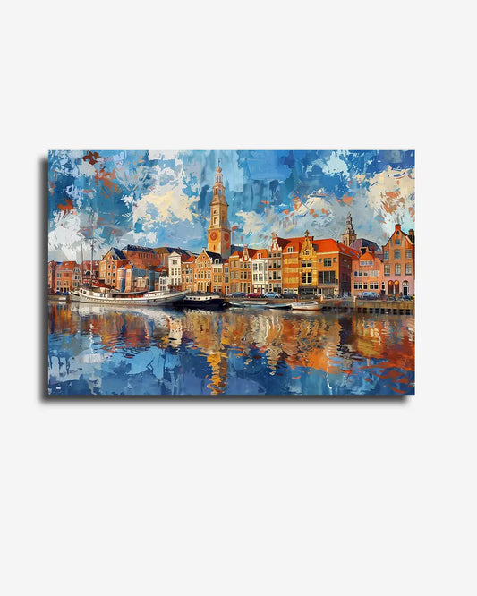 Canvas - Skyline - Groningen - Impressionisme - Claude Monet