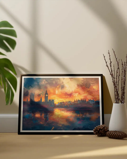 Canvas - Skyline - Londen - Big Ben - Impressionisme - Claude Monet