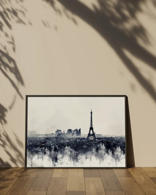 Canvas - Skyline - Parijs - Eiffeltoren - Aquarel
