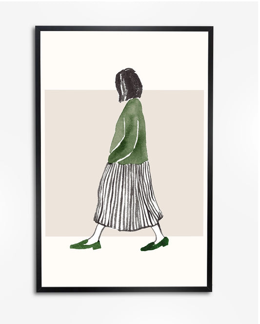 Walking Towards - Henri Matisse poster wanddecoratie – A4 formaat