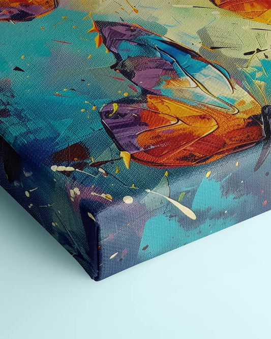 Canvas - Schilderij Vlinders - Abstract