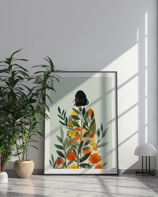 Poster - Vrouw met jurk - Mandarijnenbomen - Henri Matisse poster wanddecoratie – A3 formaat