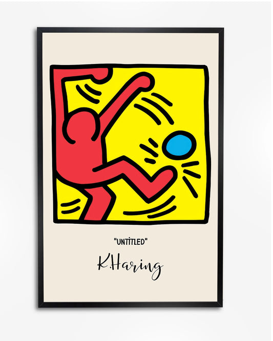 'Untitled' Keith Haring - Abstracte Poster poster wanddecoratie – A4 formaat