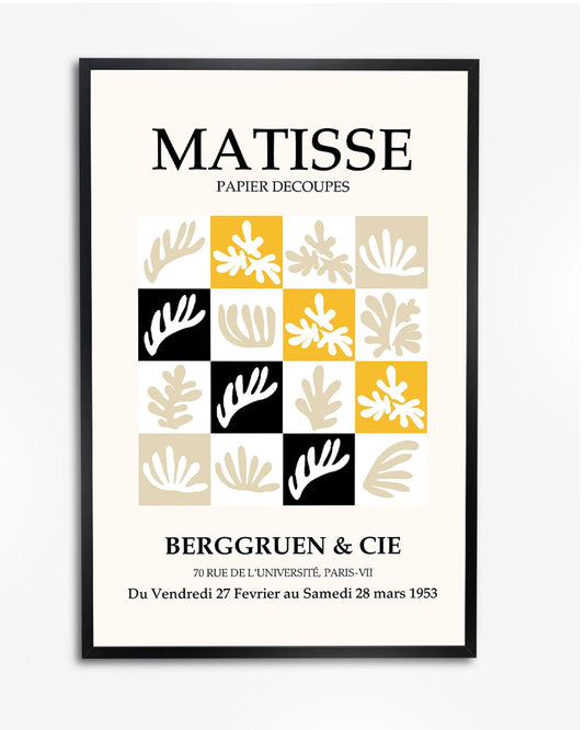 Minimalistische Matisse Poster - Geometrisch Ontwerp in Elegante Stijl poster wanddecoratie – A4 formaat