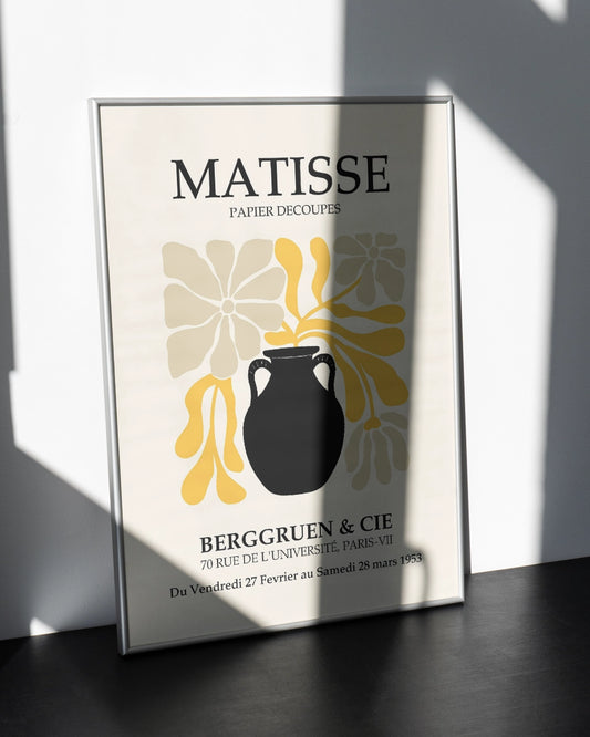 Minimalistische Matisse Kunstposter met Papieruitsparingen en Geometrische Vormen poster wanddecoratie – A3 formaat